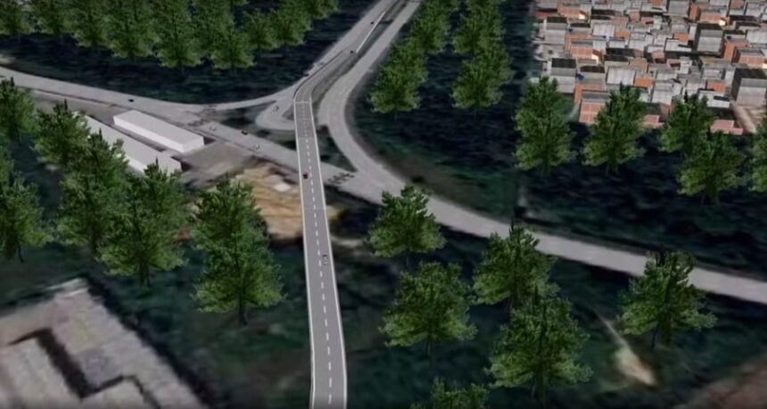 Projeto do novo viaduto em Manaus - Foto- Divulgação-Prefeitura de Manaus. Fonte: Portal Norte.